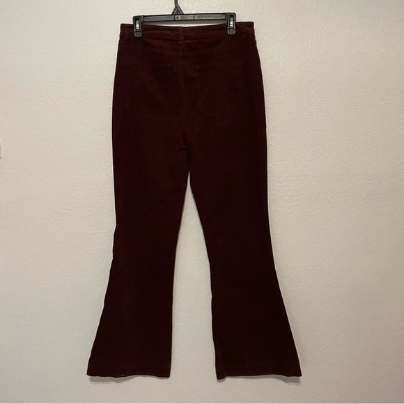 Chelsea & Violet woman’s corduroy flared pant size 30 brown casual comfort boho - Picture 7 of 8
